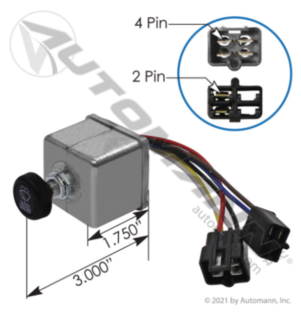 Automann 577.75633 Wiper Switch for Peterbilt - 577.75633