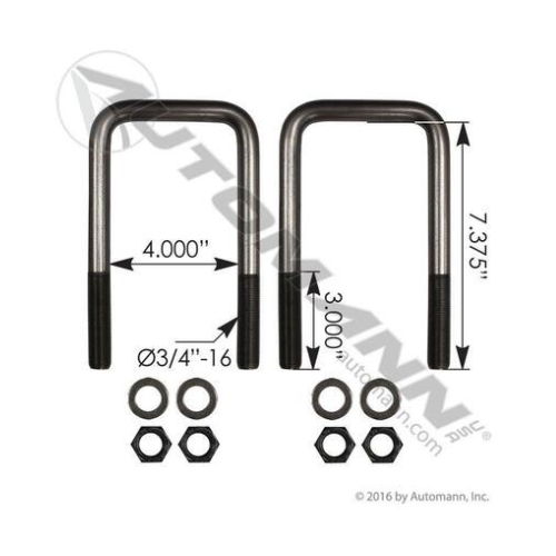 SQ 3/4" X 4" X 7-3/8" KIT - UBK8254-073