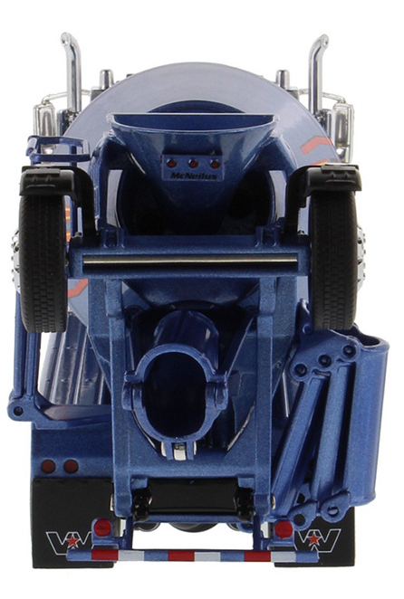 1:50 Western Star 4900 with Lift Axle and McNeilus BridgeMaster Mixer - Metallic Blue - 71075