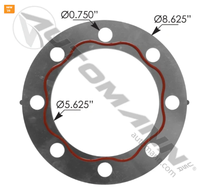 Automann 180.10610M Metal Drive Axle Flange Gasket - 180.10610M