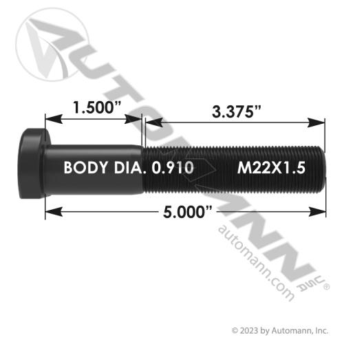 Automann 201.6135 Wheel Stud - 201.6135
