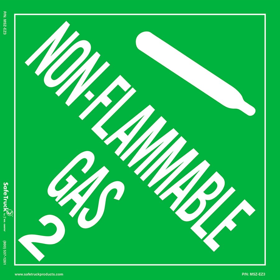Ms. Carita 10.75"x 10.75" NON-FLAMMABLE GAS 2 Decal MSZ-EZ3 - MSZ-EZ3