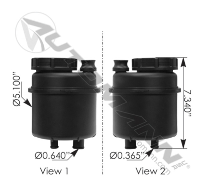 Automann 575.1132 Power Steering Reservoir Volvo - 575.1132