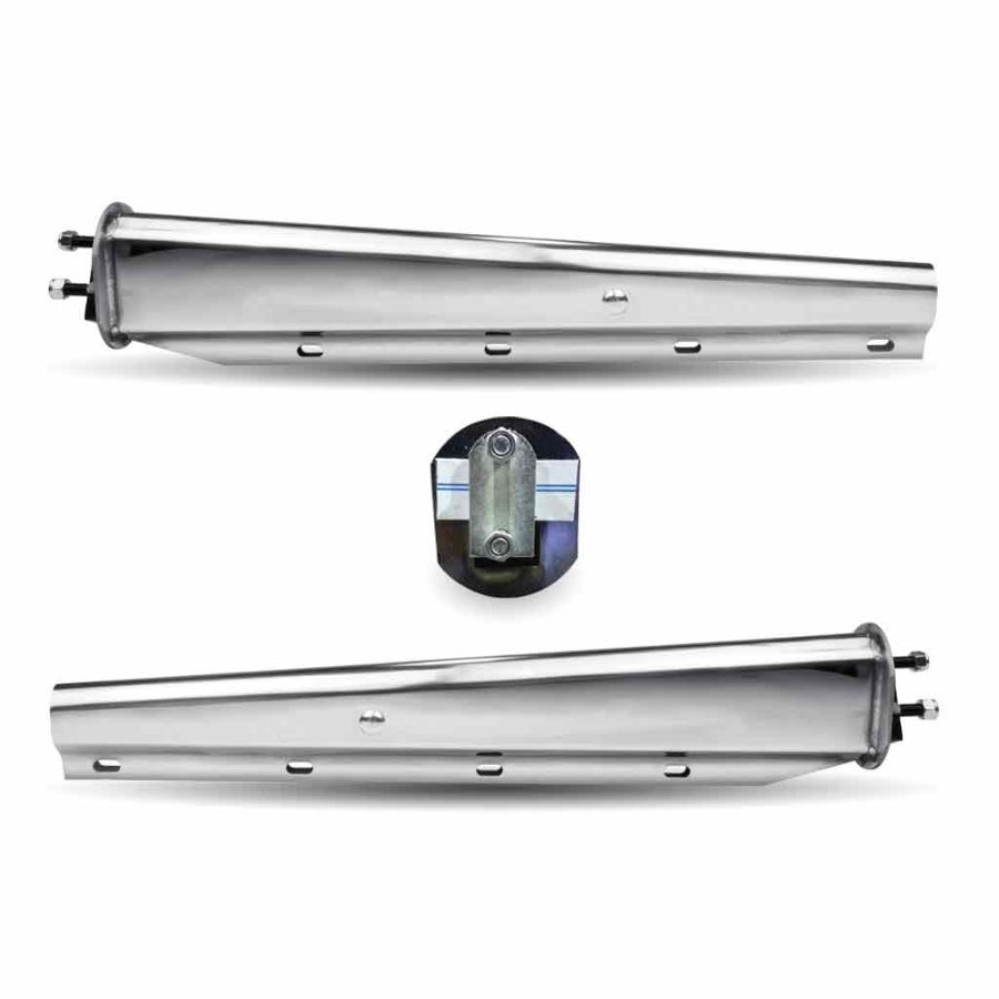 30" Mud Flap Hangers - Stainless Steel 2 1/2" Bolt Spacing - TU-9214