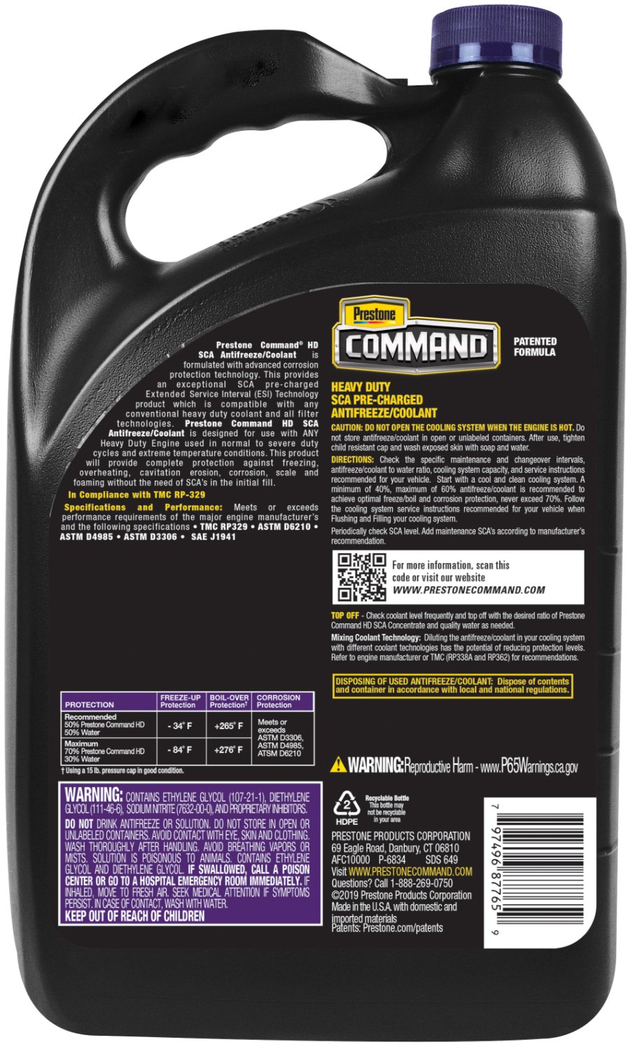 PRESTONE COMMAND HD PRE-CHARGE - AFC10000