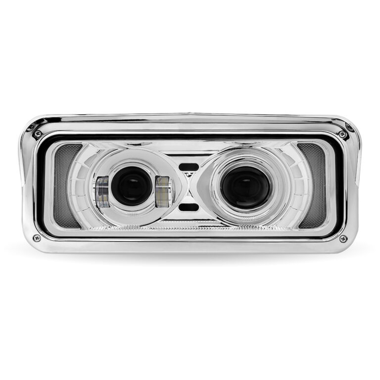 Universal LED Projector Headlight Assembly with Glow Position &amp; Marker LED Accents - TLED-H125