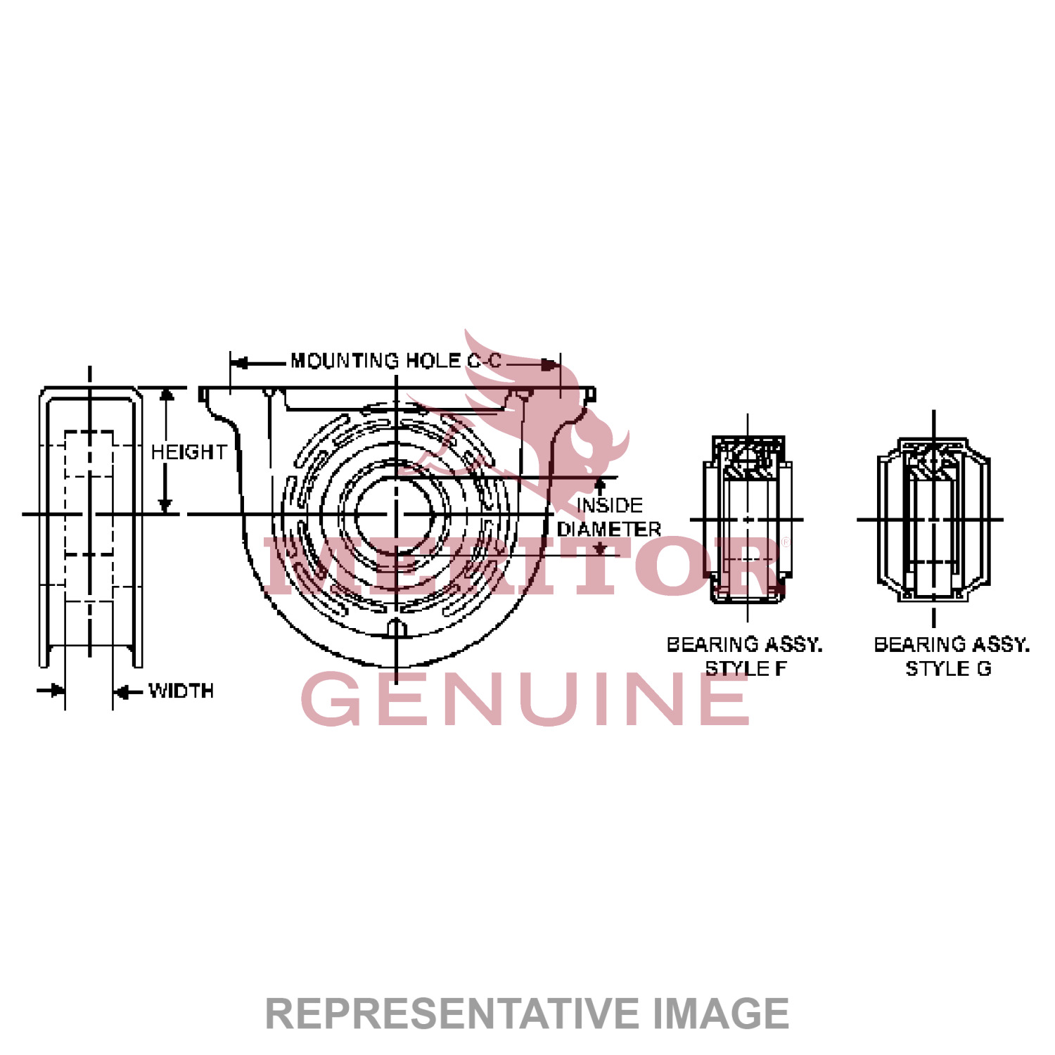Drive Shaft Center Bearing Rubber Cushion - CB2101211XSA