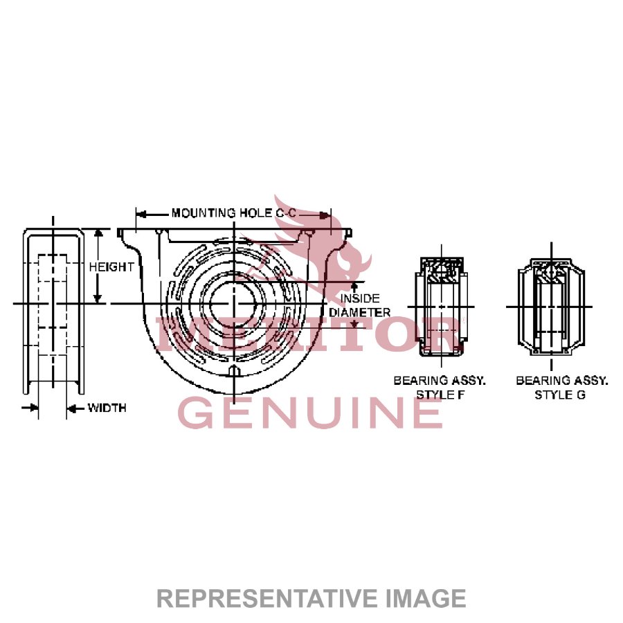 Driveline Center Bearing - CB2101211XSA