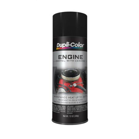 Dupli-Color Engine Spray Paint with Ceramic - Gloss Black - 12 oz - KRYLDE1613