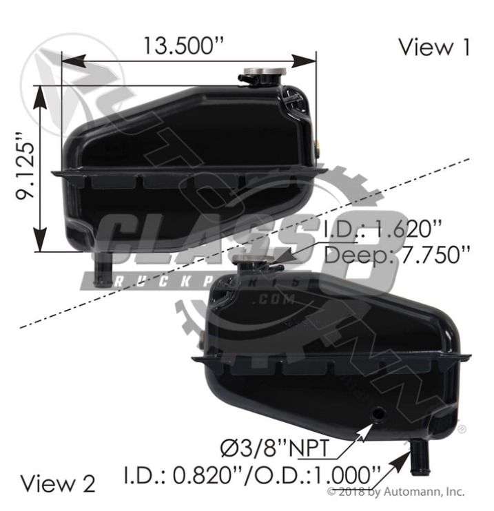 Automann 575.1013 Coolant Reservoir - 575.1013