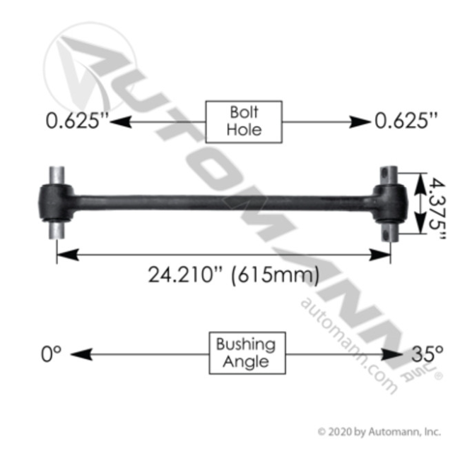 Torque Rod 24.210" Freightliner - TMR536
