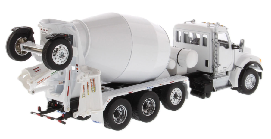1:50 Kenworth T880S SBFA Tandem with McNeilus BridgeMaster Mixer - White - 71081