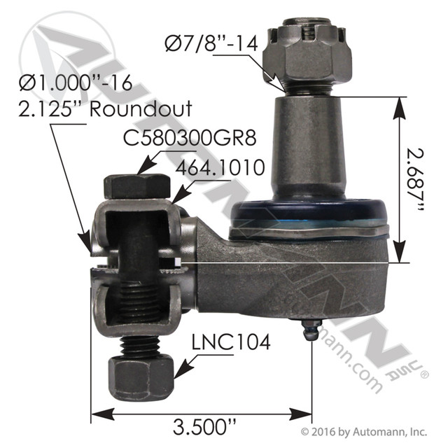 Automann 462.ES9946 Tie Rod End Female - 462.ES9946