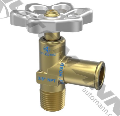 Shutoff Valve 5/8in Hose X 3/8in NPT - 177.42210C