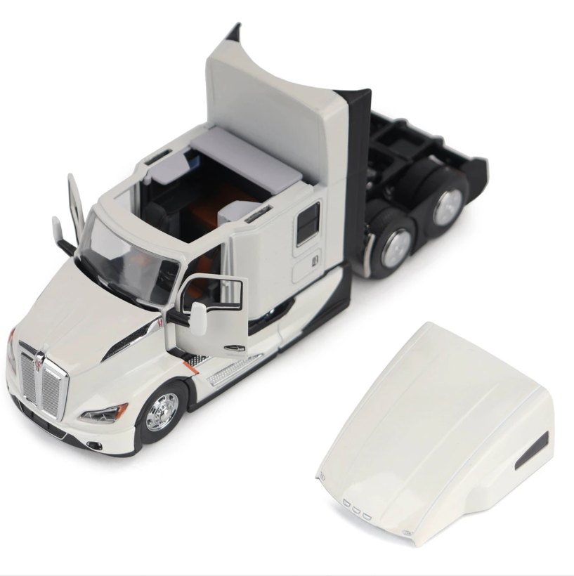 1:50 Kenworth T680 Next-Gen 76in-High-Roof Sleeper-Cab Tandem Tractor (Pearl White Diamond) - 71119
