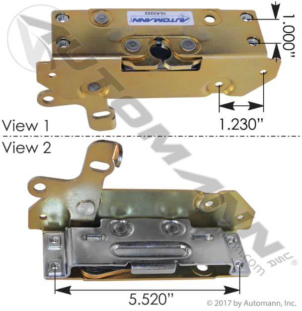 Door Latch RH Peterbilt - HLK2222