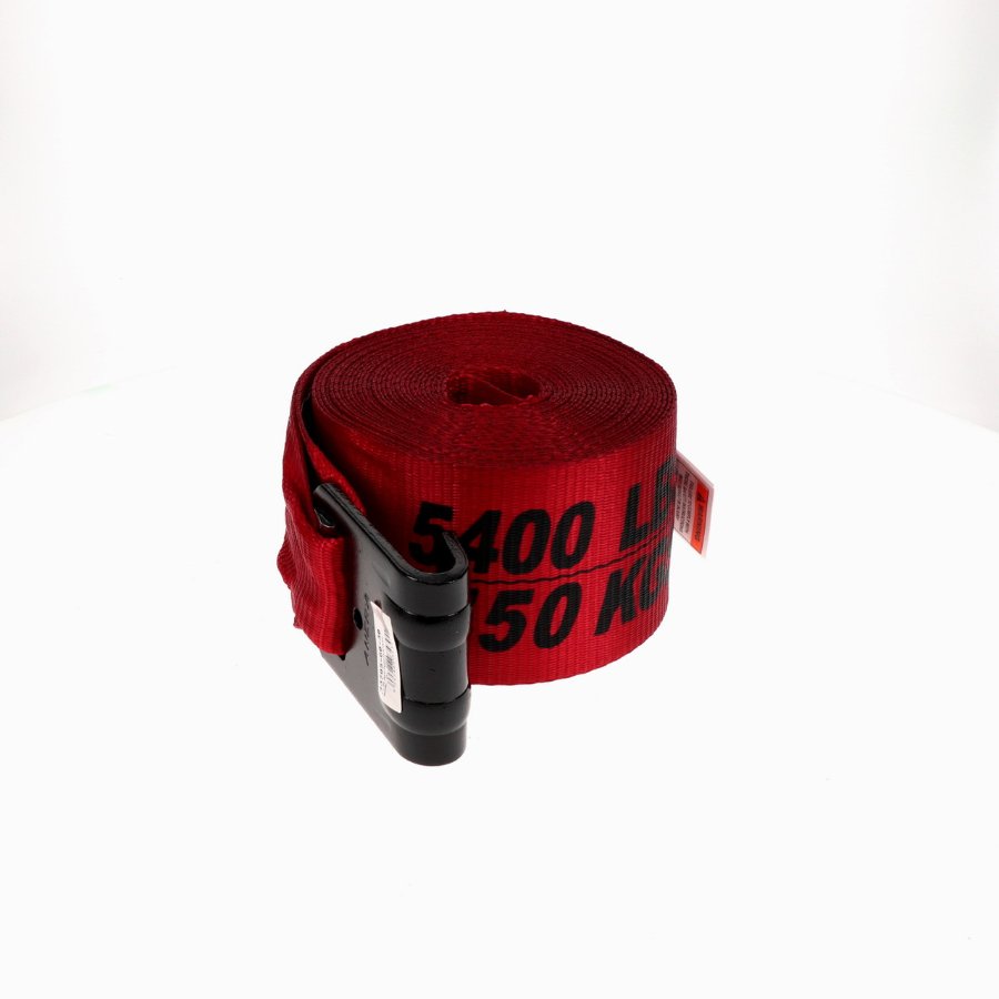 4" X 30' Red Winch Strap W/Flat Hook - 43795-60-30