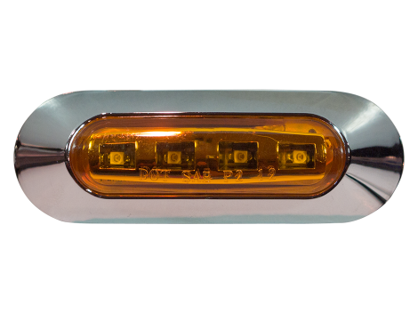 Oval Clearance Marker Light - HD37004SMDY