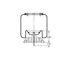 Triangle Suspension AS-8393 Triangle Air Spr Rolling Lobe - AS-8393