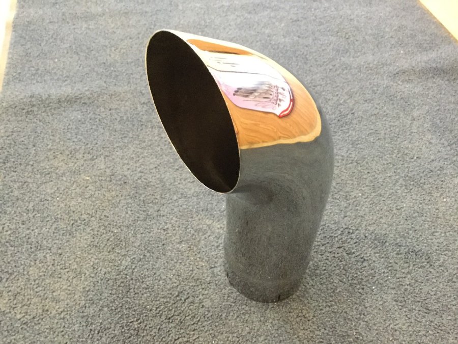 Grand Rock STACK CURVED 5"X18 ID Chrome - K5-18EXC