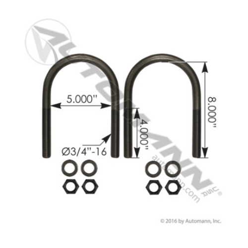 U-BOLT KIT - UBK8155-08