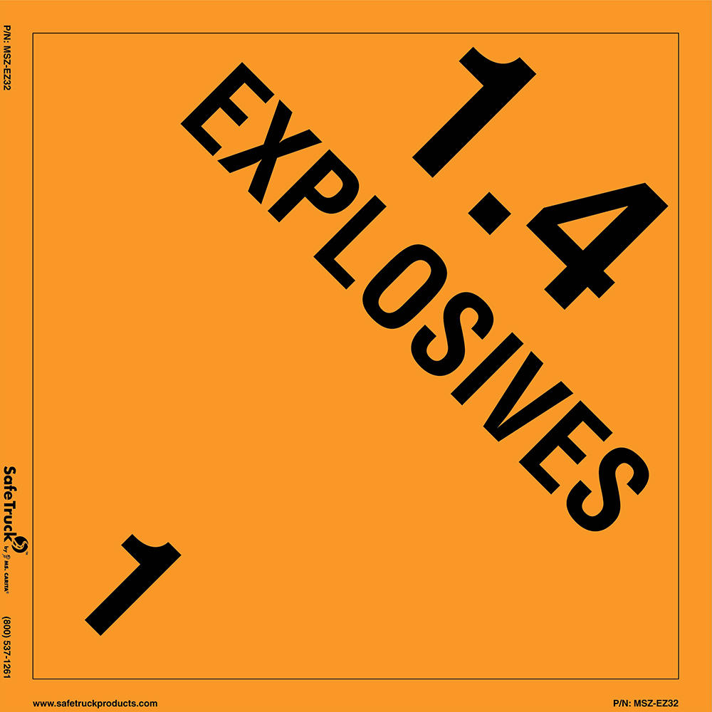 Ms. Carita 10.75"x10.75" EXPLOSIVES 1 Decal MSZ-EZ32 - MSZ-EZ32