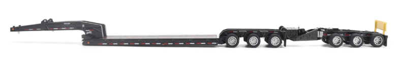 1:64 Trail King TK170 Hydraulic Detachable Gooseneck Lowboy Trailer with Jeep &amp; Booster - 71165