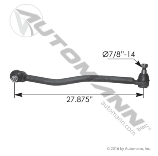 Drag Link 27.875" C-to-C - Peterbilt - 463.DS7538
