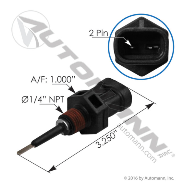 Automann 577.55615 IH Navistar Coolant Level Sensor - 577.55615