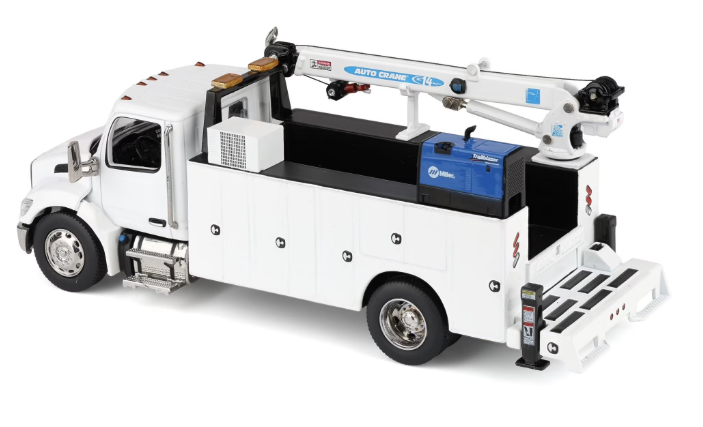 1:50 Peterbilt Model 536 Auto-Crane Titan85-Body HC14-Crane Work Truck with AC40 Compressor and Miller Trailblazer Welder - 71223