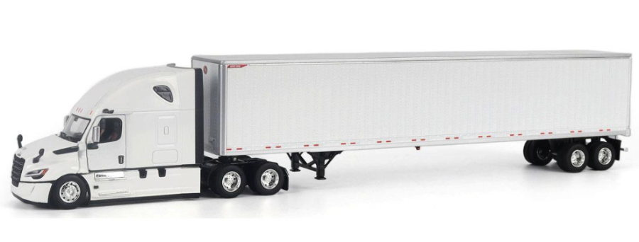 1:50 Freightliner Cascadia Gen-5 (2025) with Great Dane Champion 53ft Dry Cargo Trailer (WHITE) - 71181